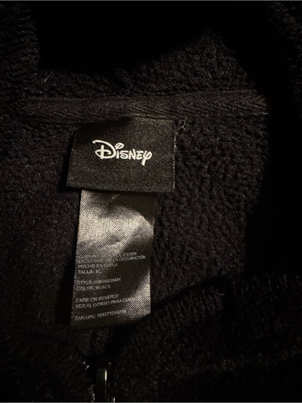 Disney Kids Black Puffer Jacket